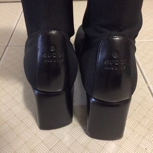 Vintage authentic stretch nylon Gucci boots